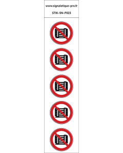 Panneau Ne pas obstruer 5N
