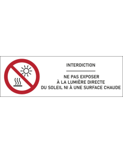 Signalétique Maintenance par l’utilisateur interdite 