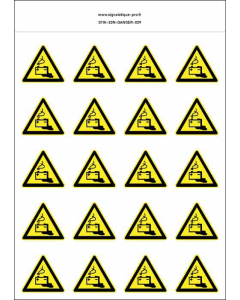 Panneau Autocollants Danger batterie – 20N