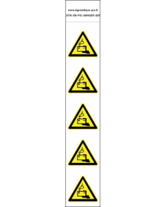 Panneau Autocollants Danger batterie – 5N