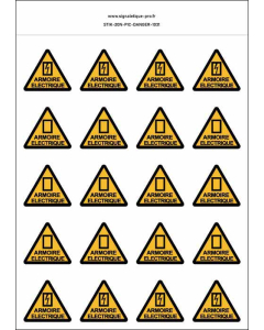 Panneau Autocollants Armoire électrique – 20N