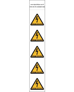 Panneau Autocollants Danger de mort – 5N