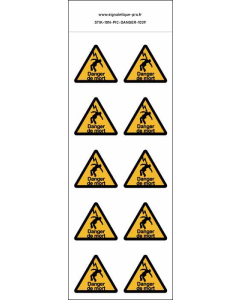 Panneau Autocollants Danger de mort par électrocution – 10N