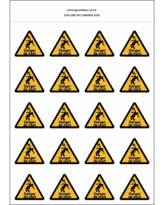 
Panneau Autocollants Danger de mort par électrocution – 20N