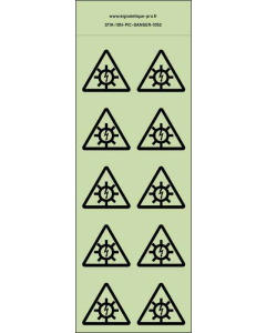 Panneau Autocollants photoluminescents Photovoltaique – 10Ph