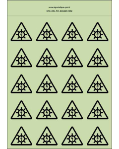 Panneau Autocollants photoluminescents Photovoltaique – 20Ph