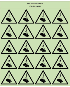 Autocollants photoluminescents Charges suspendues 20Ph