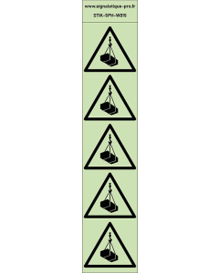 Autocollants photoluminescents  Charges suspendues 5Ph