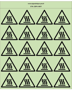Autocollants photoluminescents  Surface chaude 20Ph