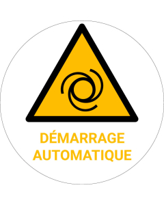 Panneau pictogramme Démarrage automatique