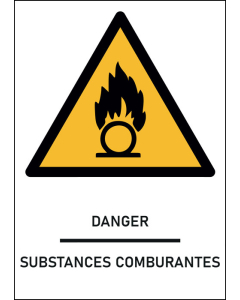 Panneau Substances comburantes