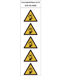 Panneau Chute d'objets 5N