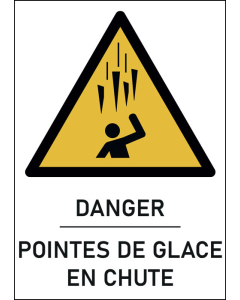 Panneau Pointes de glace en chute