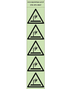 Autocollants photoluminescents Eaux profondes 5Ph