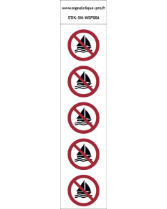 Panneau Pas de voile 5N