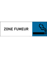 Plaque de porte classique Zone fumeur