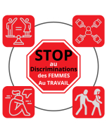 "STOP Discrimination au Travail : Affichez l'Engagement d'Égalité avec notre Visuel Impactant #PasDeDiscrimination"