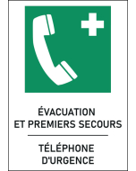 Panneau Téléphone d'urgence