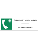 Panneau Téléphone d'urgence