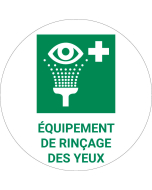 Panneau pictogramme Équipement de rinçage des yeux
