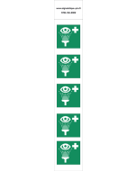 Panneau Équipement de rinçage des yeux 5N 