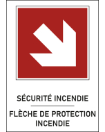 Panneau Flèche de protection incendie-2 