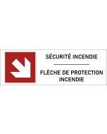 Panneau Flèche de protection incendie-2