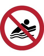 Pictogramme Pratique du bodyboard interdite