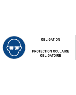 Panneau Protection oculaire obligatoire