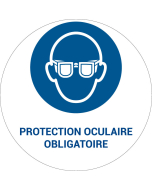 Panneau pictogramme Protection oculaire obligatoire