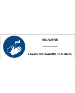 Signalétique lavage obligatoire des mains