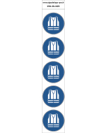 Autocollants Vêtements à haute visibilité obligatoires - M015 norme iso 7010 – par Lot de 5