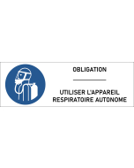 Panneau obligation utiliser l'appareil respiratoire autonome