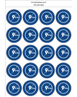 Autocollants  Autorisation de circuler jusqu'à 15km autour du domicile - M403 norme iso 7010 – par Lot de 20