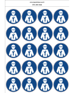 Autocollants  Intervention d'un technicien Mécanique obligatoire - M406 norme iso 7010 – par Lot de 20