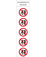 Panneau Interdiction de pousser 5N