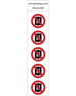 Panneau Ne pas utiliser cet ascenseur pour des personnes 5N