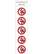 Panneau Ne pas modifier la position de l’interrupteur 5N
