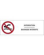 Signalétique  Baignade interdite