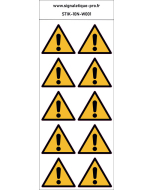 Autocollants Danger général