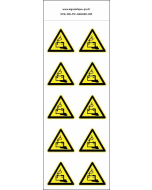 Panneau Autocollants Danger batterie – 10N