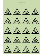 Panneau Autocollants photoluminescents Danger batterie – 20Ph