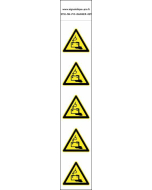 Panneau Autocollants Danger batterie – 5N