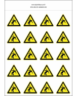 Panneau Autocollants Danger électrocution – 20N