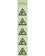 Panneau Autocollants photoluminescents Danger électrocution – 5Ph