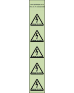 Panneau Autocollants photoluminescents Danger de mort – 5Ph