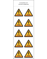 Panneau Autocollants Danger de mort haute tension – 10N