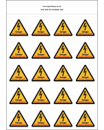 Panneau Autocollants Danger de mort haute tension – 20N