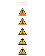 Panneau Autocollants Danger de mort haute tension – 5N
