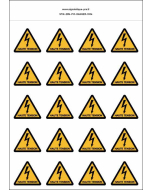 Panneau Autocollants Danger de mort haute tension 2 – 20N